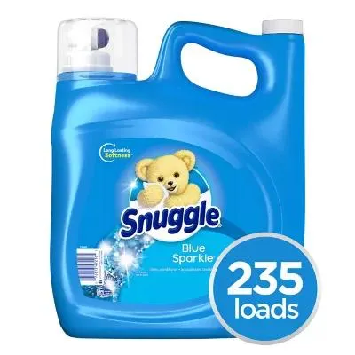 Snuggle Liquid Fabric Softener, Blue Sparkle, 235 loads, 188 fl. oz.
