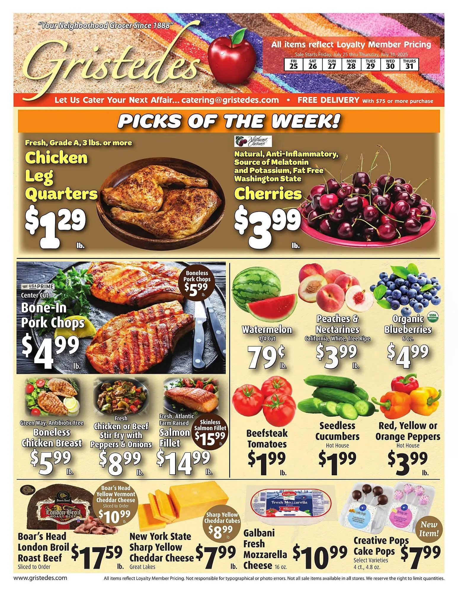 Weekly ad Gristedes Weekly Ad from July 25 to July 31 2025 - Page 1