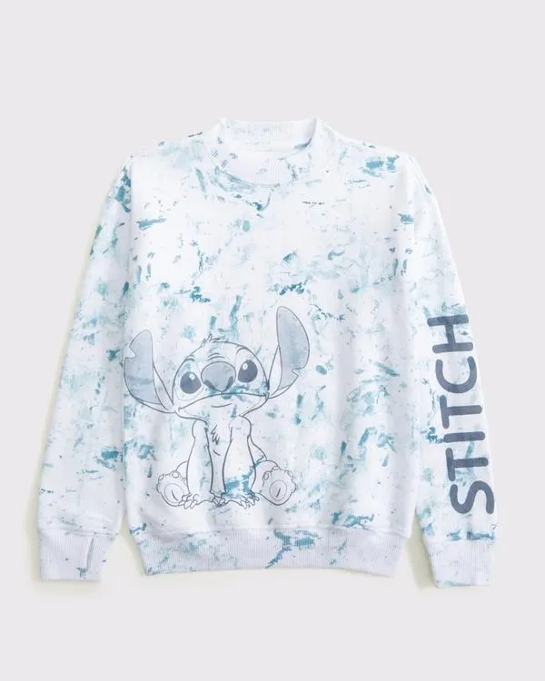 lilo & stitch graphic crew sweatshirt