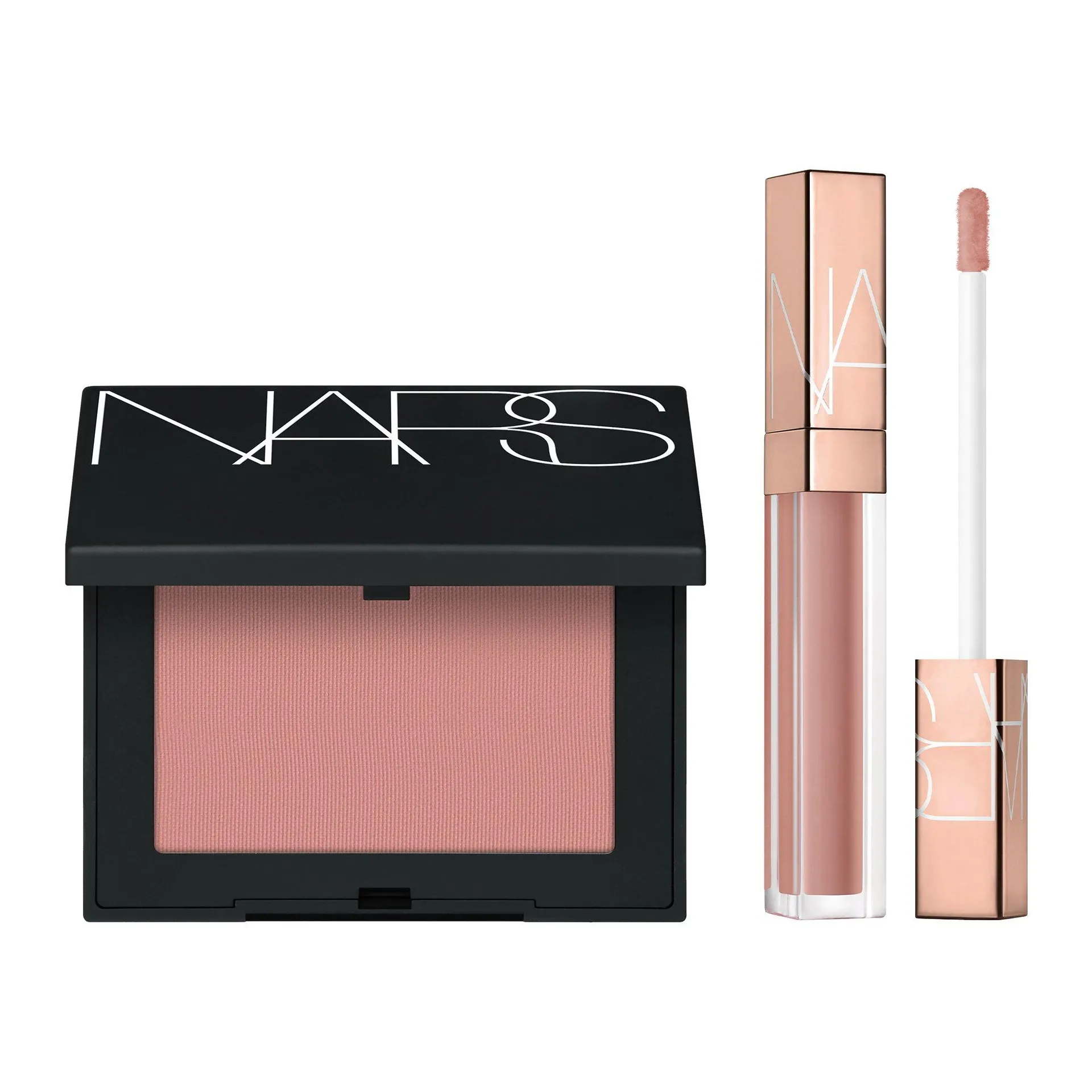The Powder Blush & Afterglow Lip Shine Set