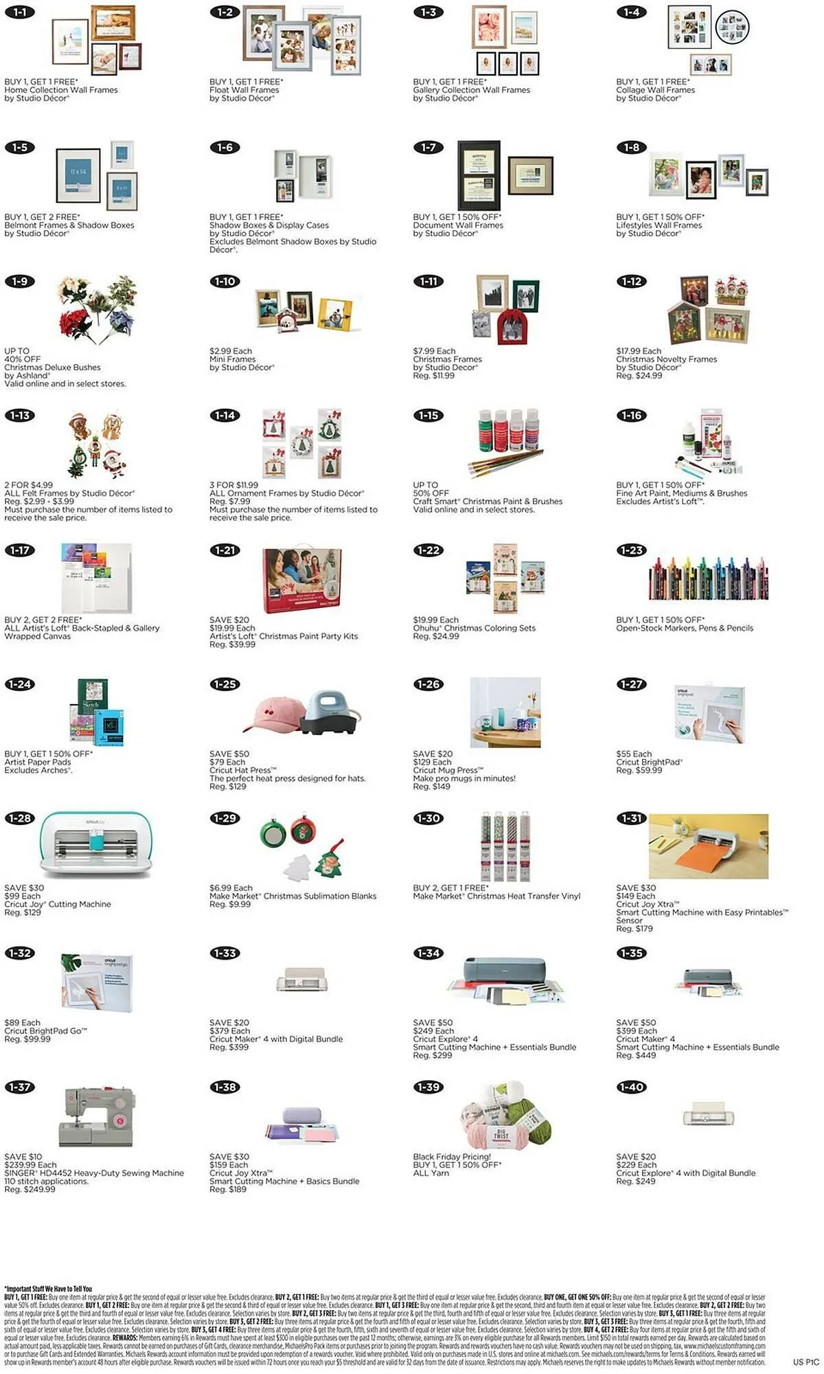 Weekly ad Michaels weekly ad from November 9 to November 15 2025 - Page 1