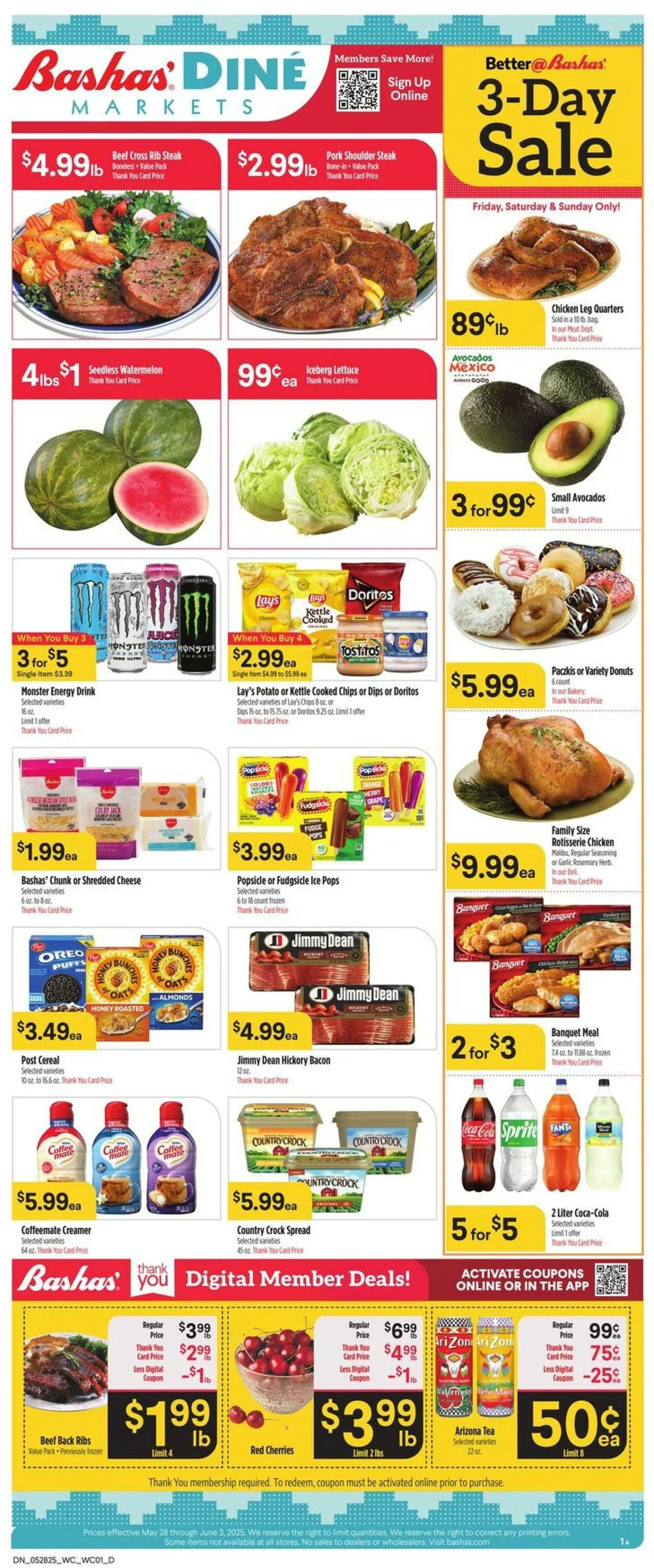 Weekly ad Bashas Current weekly ad from May 28 to June 3 2025 - Page 1