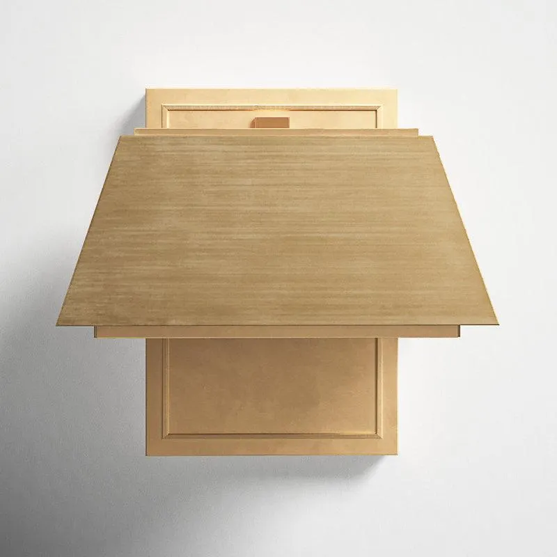 Baleine Single Light Geometric Outdoor Aluminum LED Wall Light