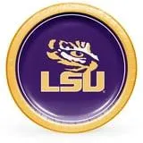 LSU Tigers NCAA Round Paper Plates, 10", 85 ct.