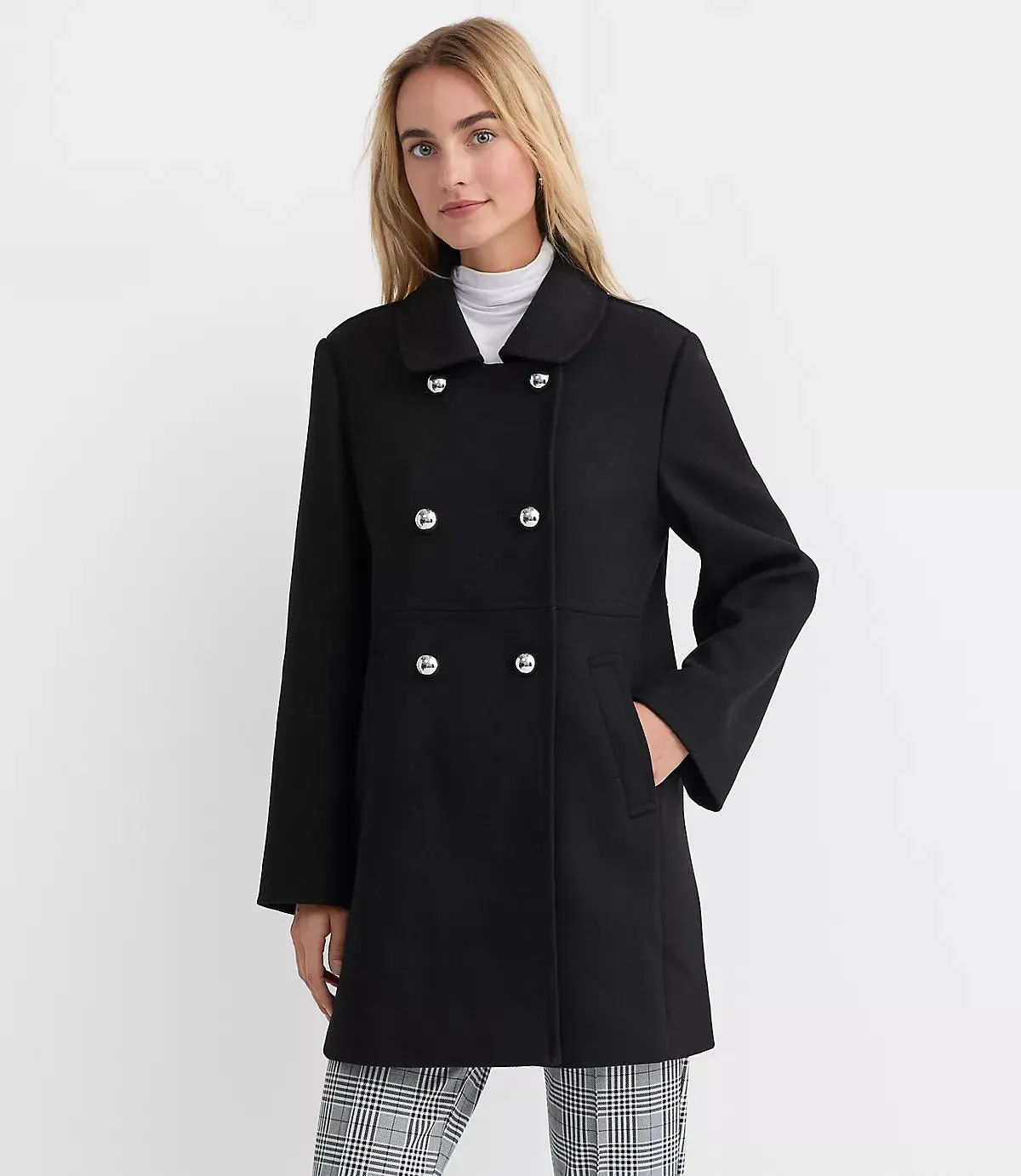 Modern Double Breasted Coat