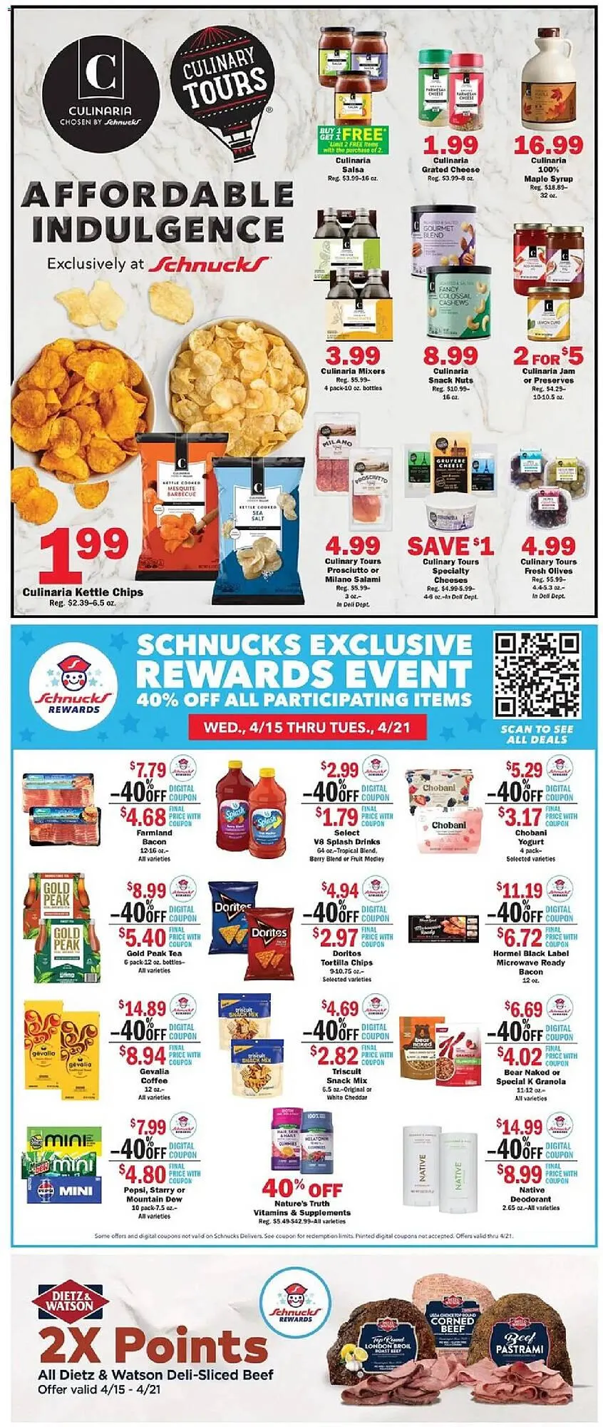 Weekly promotion Schnucks weekly ad spanning from April 15 to April 21 2026 - Page 2 for Catalogue 365