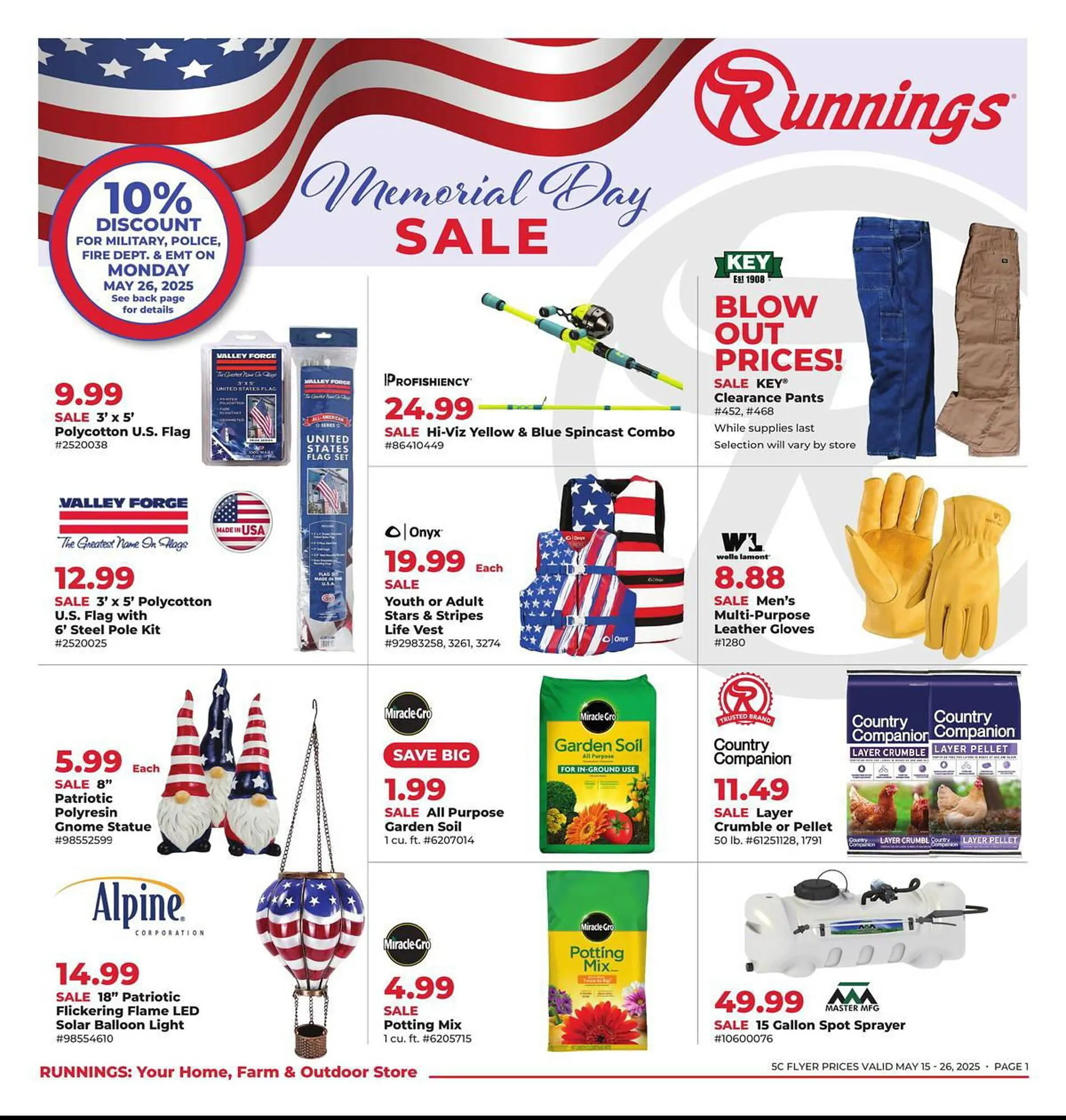 Weekly ad Runnings Weekly Ad from May 15 to May 26 2025 - Page 1
