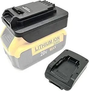 Battery Adapter Converter for DeWalt 20V MAX XR Lithium-Ion Battery to Black+Decker 20V LBXR20 LB20 LBX20, Porter Cable 20Volt PCC685L PCC682L, Stanley 18V Cordless Tools Batteries Adaptor
