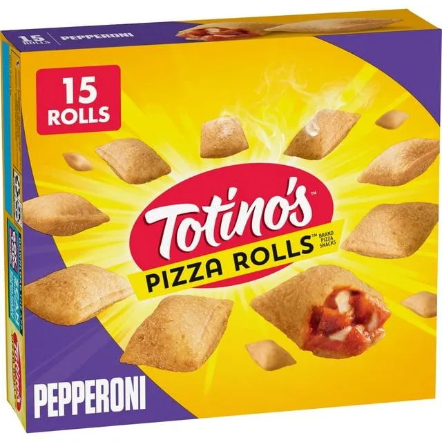 Totino's Pizza Rolls, Pepperoni Flavored, Frozen Snacks, 15 Rolls, 7.5 oz