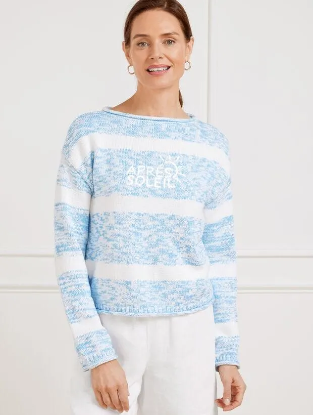 Roll Neck Sweater - Soleil Stripe