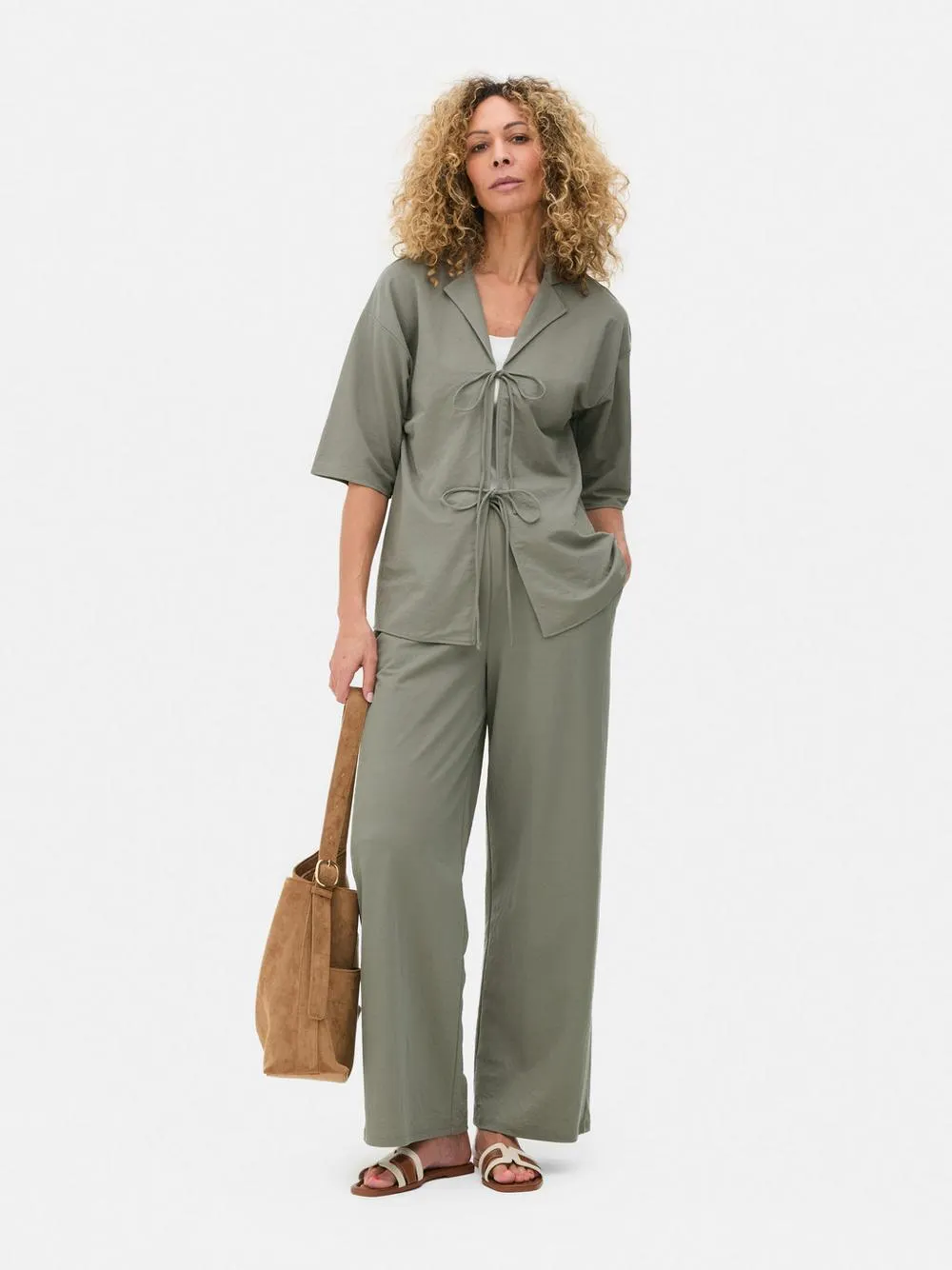 Tie-Front Short Sleeve Shirt