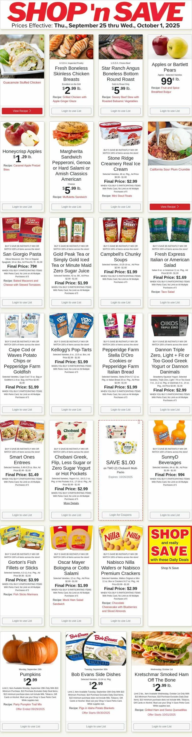 Weekly ad Shop'n Save from September 29 to October 5 2025 - Page 1