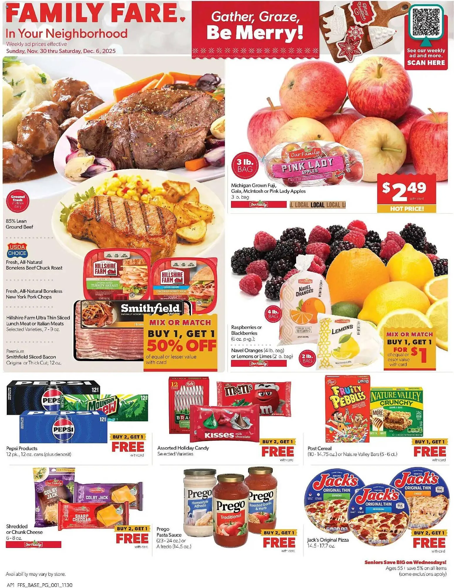 Weekly ad Family Fare weekly ad from November 30 to December 6 2025 - Page 1