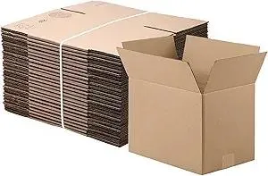 The Boxery 18"x14"x4" Brown/Kraft Corrugated Cardboard Shipping Boxes 25-Pack | Mailing, Packing, Moving & Storage for Business/Home – Durable - Eco-Friendly, Recyclable - Made in the USA