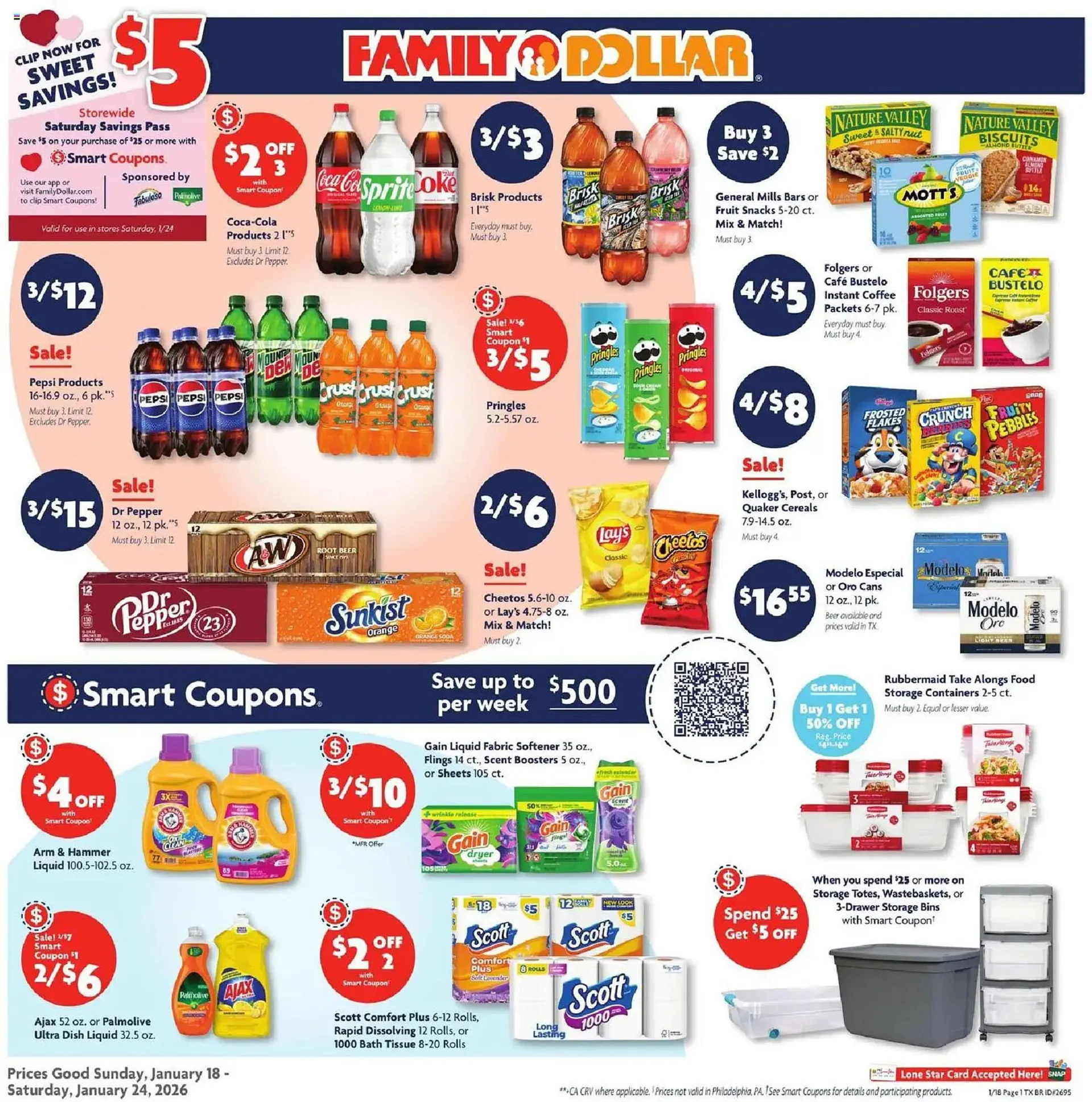 Weekly ad Family Dollar weekly ad from January 18 to January 24 2026 - Page 1