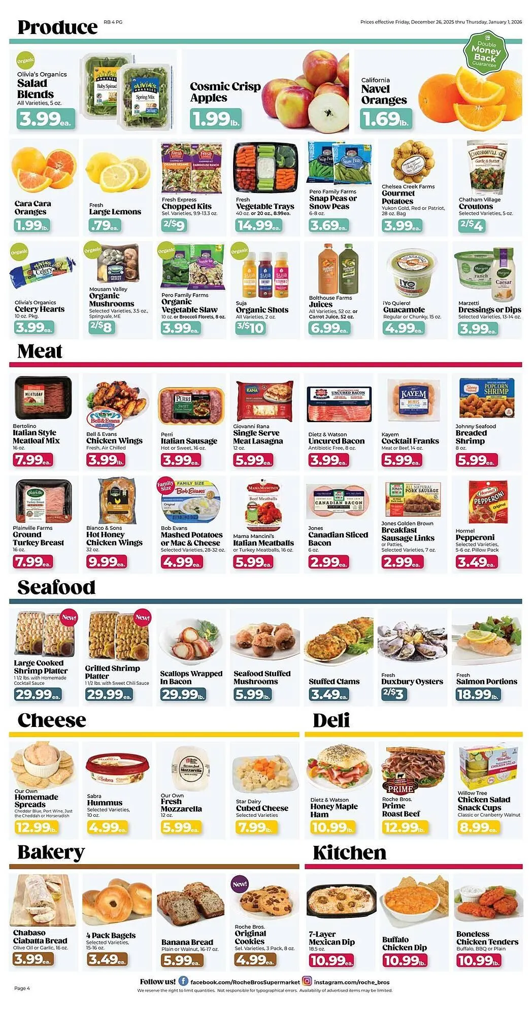Weekly ad Roche Bros weekly ad from December 26 to January 1 2026 - Page 4