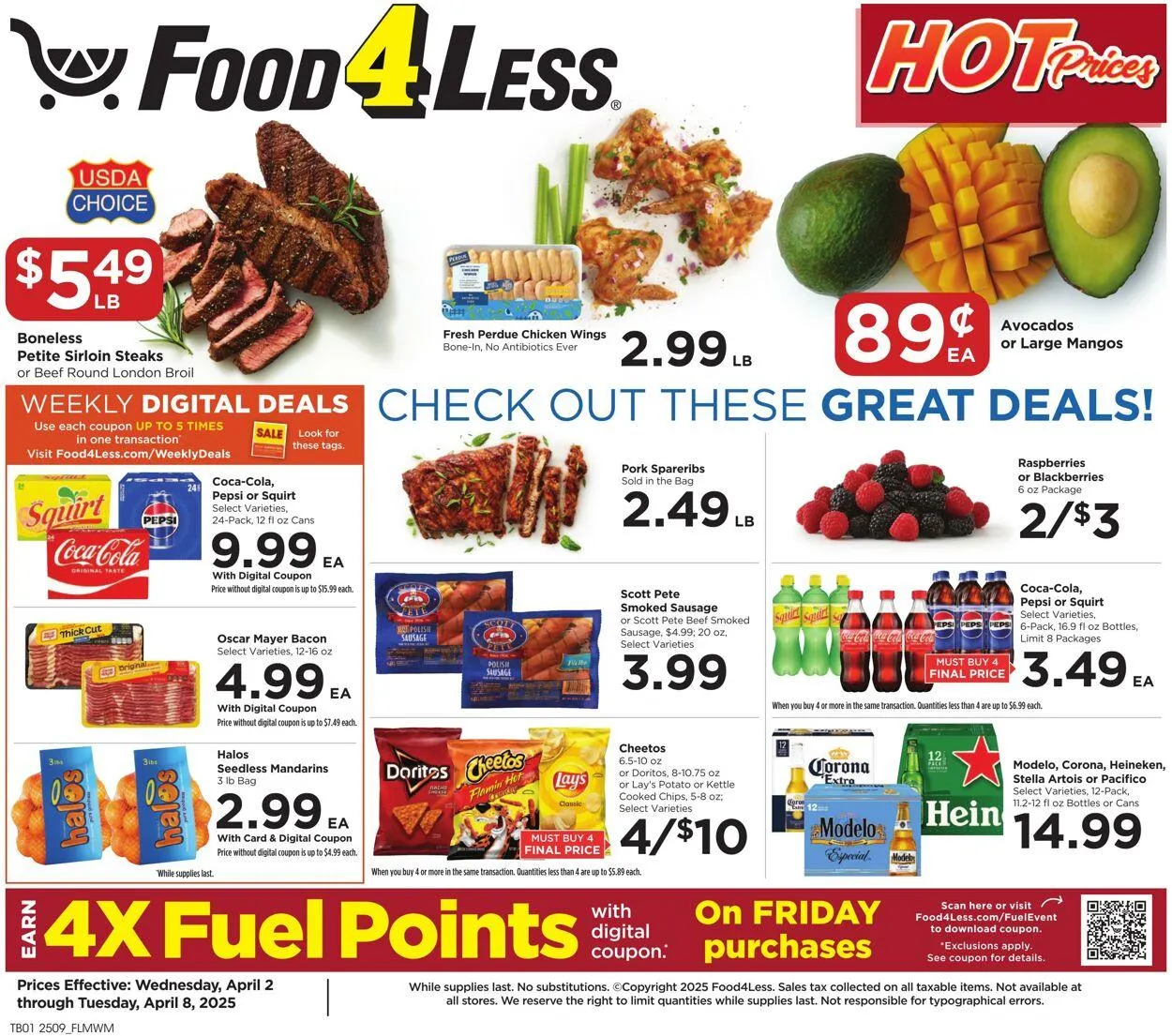 Catálogo de Food 4 Less Current weekly ad 2 de abril al 8 de abril 2025 - Página 1