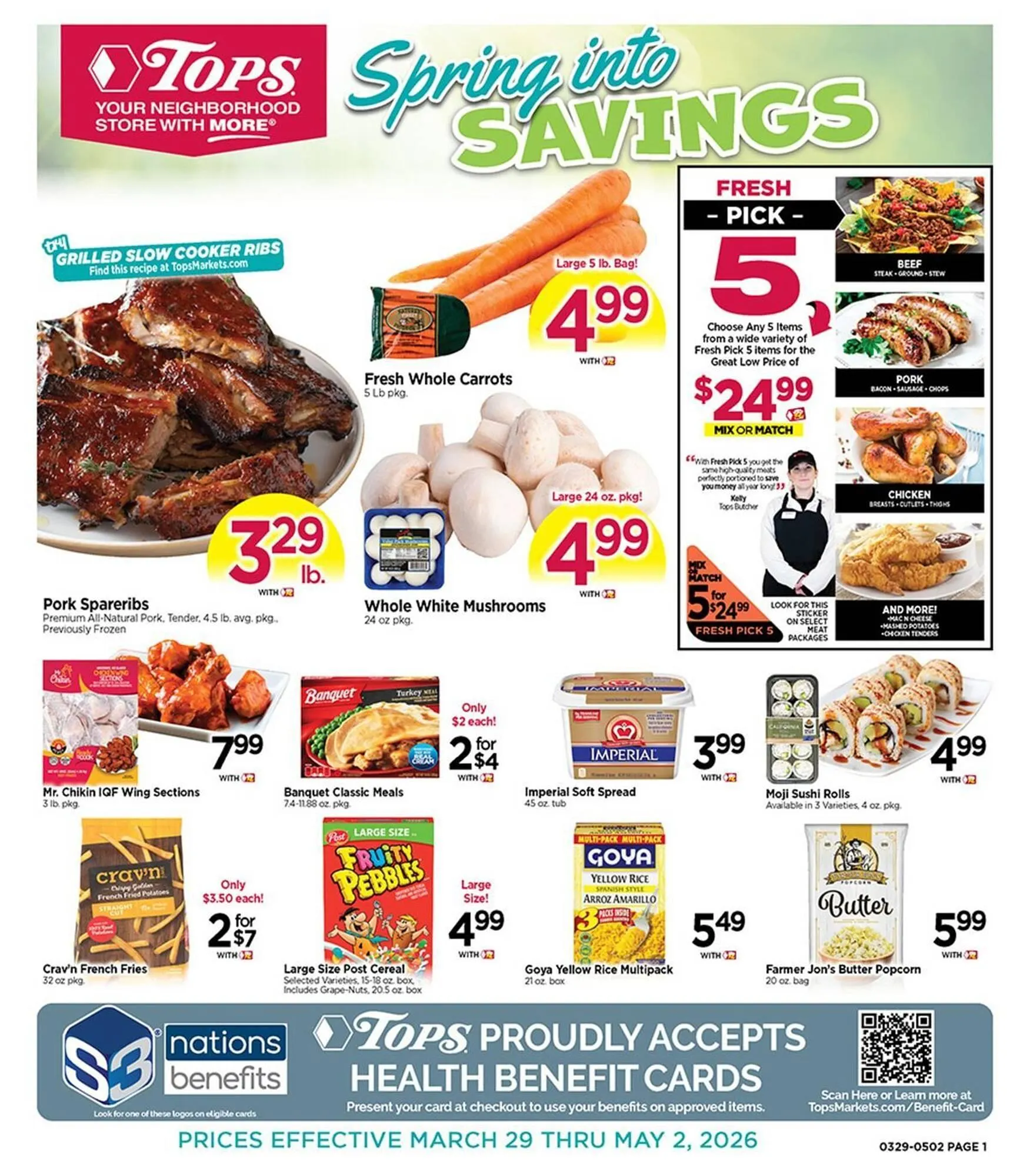 Weekly ad Tops weekly ad from March 29 to May 2 2026 - Page 1