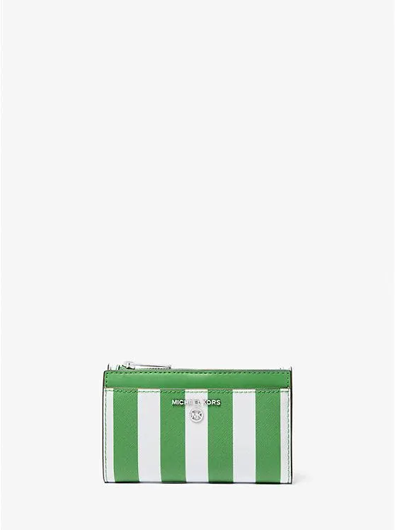 Jet Set Charm Striped Card Case