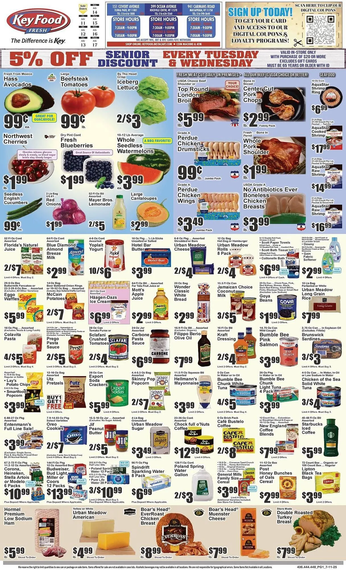Weekly ad Key Food Weekly Ad from July 11 to July 17 2025 - Page 1