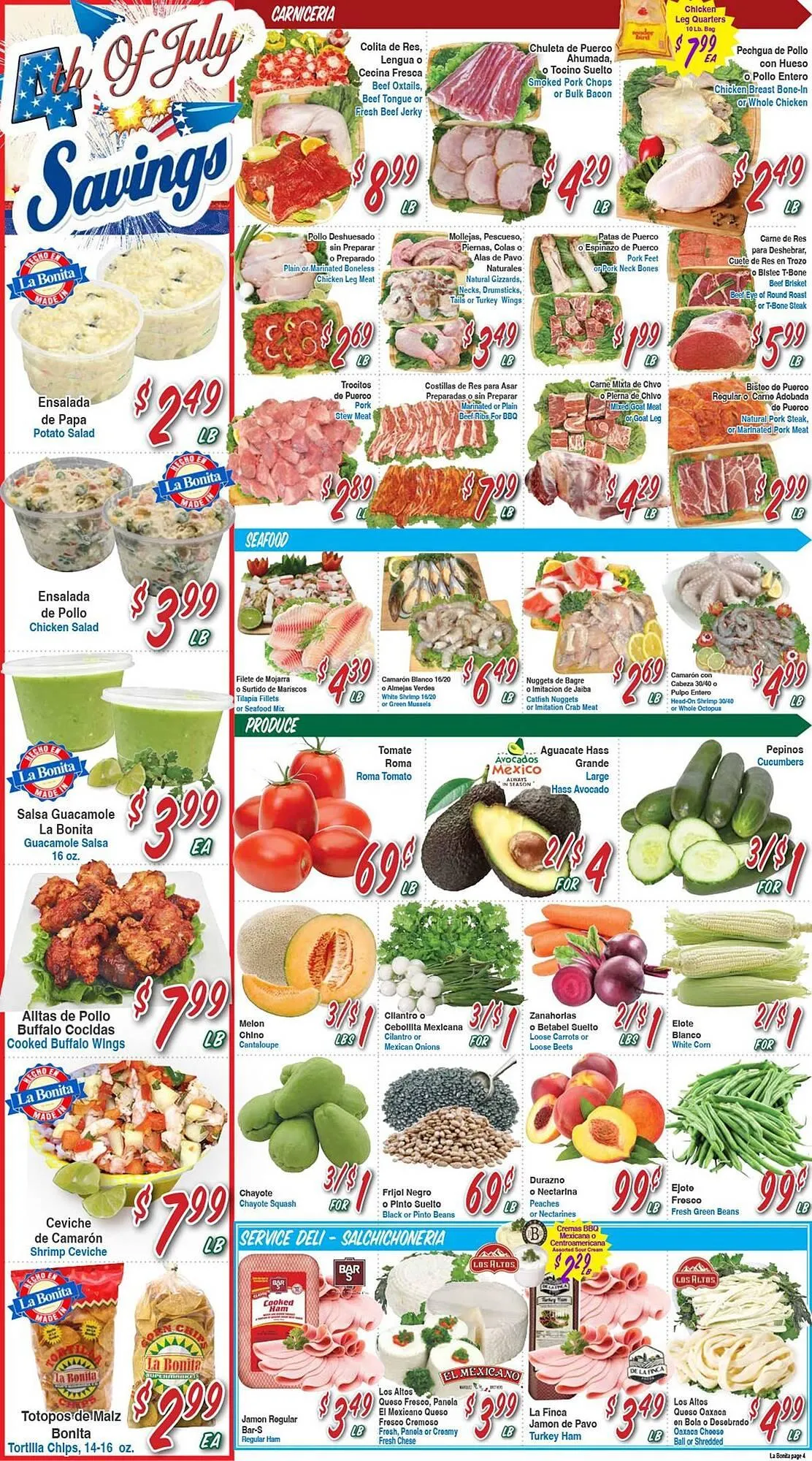 Catálogo de La Bonita Supermarkets Weekly Ad 2 de julio al 8 de julio 2025 - Página 4