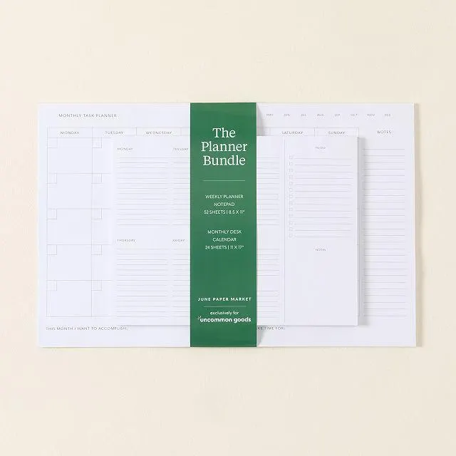 Weekly and Monthly Undated Planner Bundle