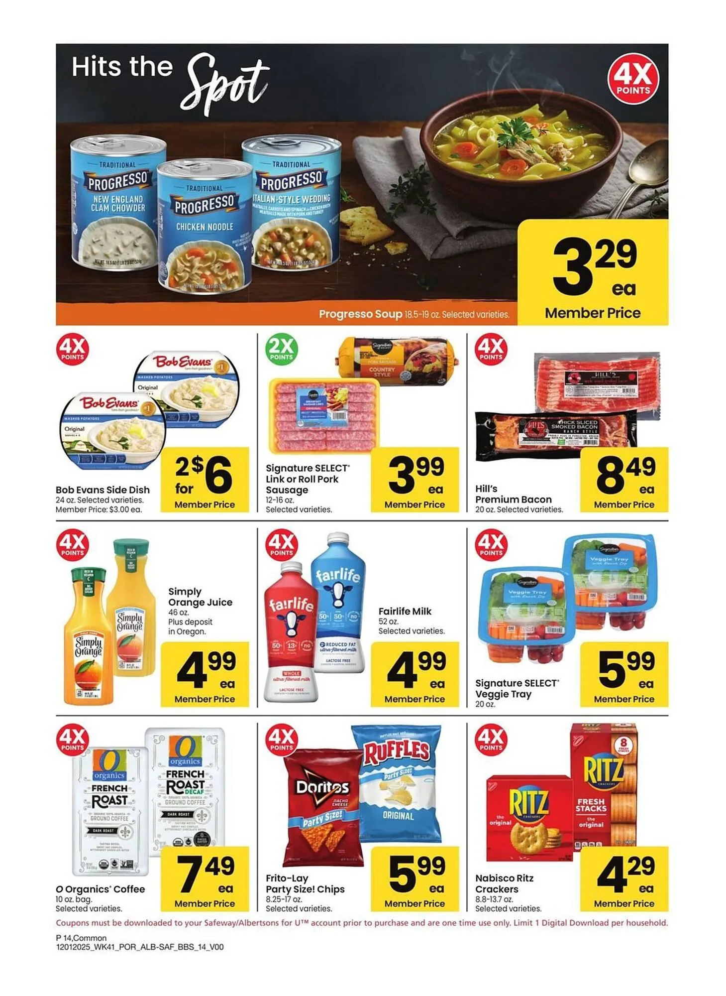 Weekly promotion Albertsons weekly ad spanning from December 1 to January 4 2026 - Page 14 for Catalogue 365