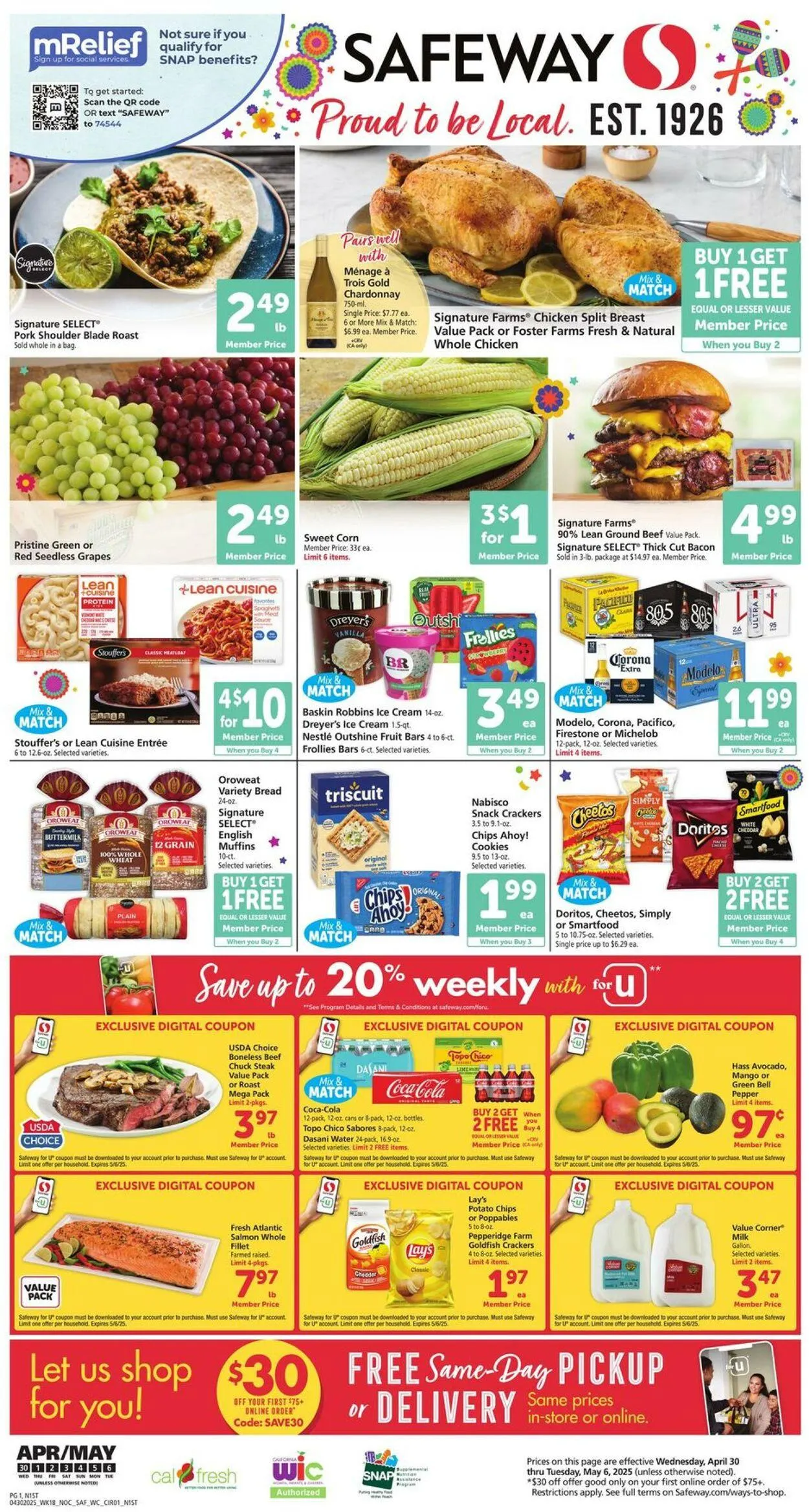 Weekly ad Safeway Current weekly ad from April 30 to May 6 2025 - Page 3