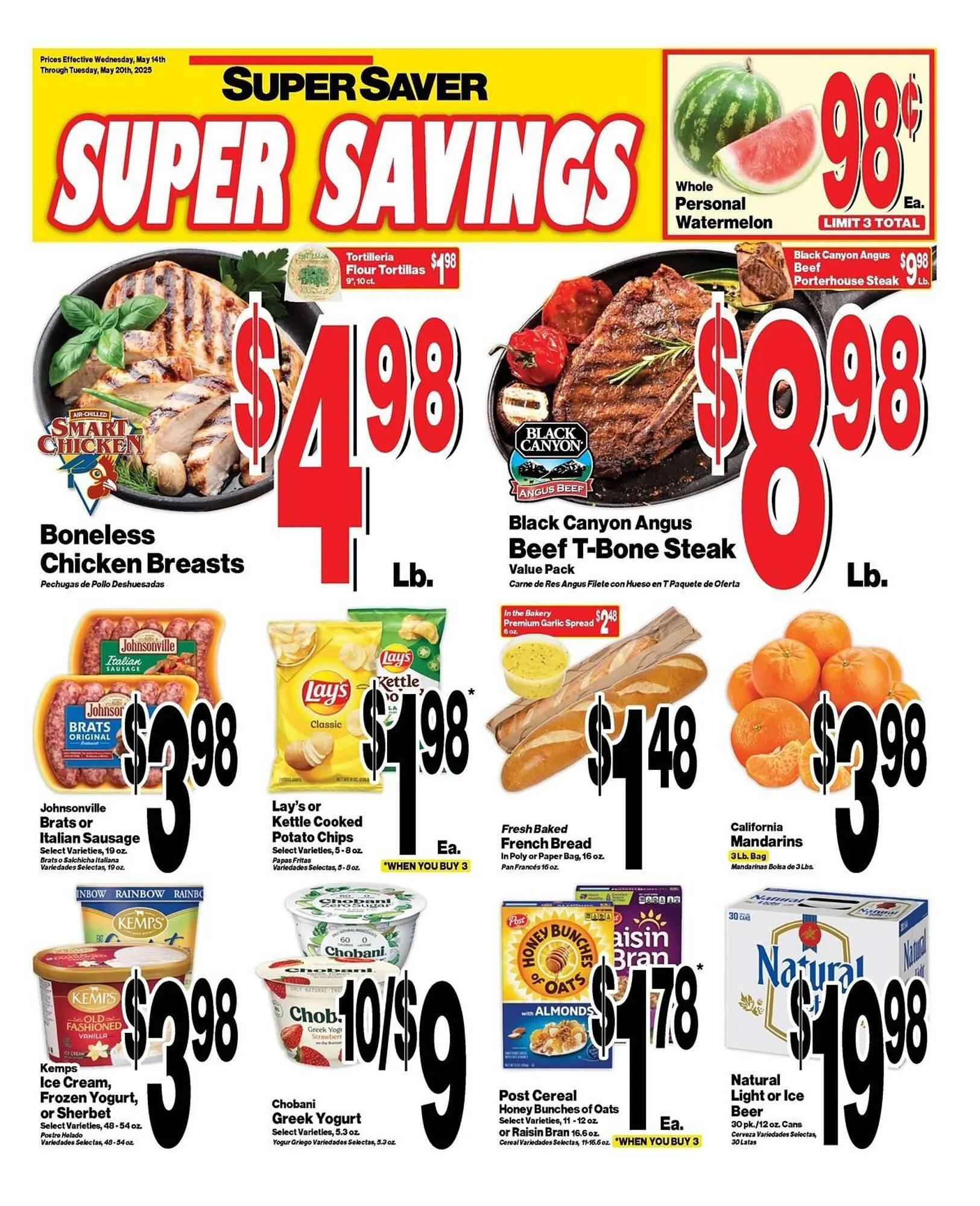 Weekly ad Super Saver Weekly Ad from May 14 to May 20 2025 - Page 1