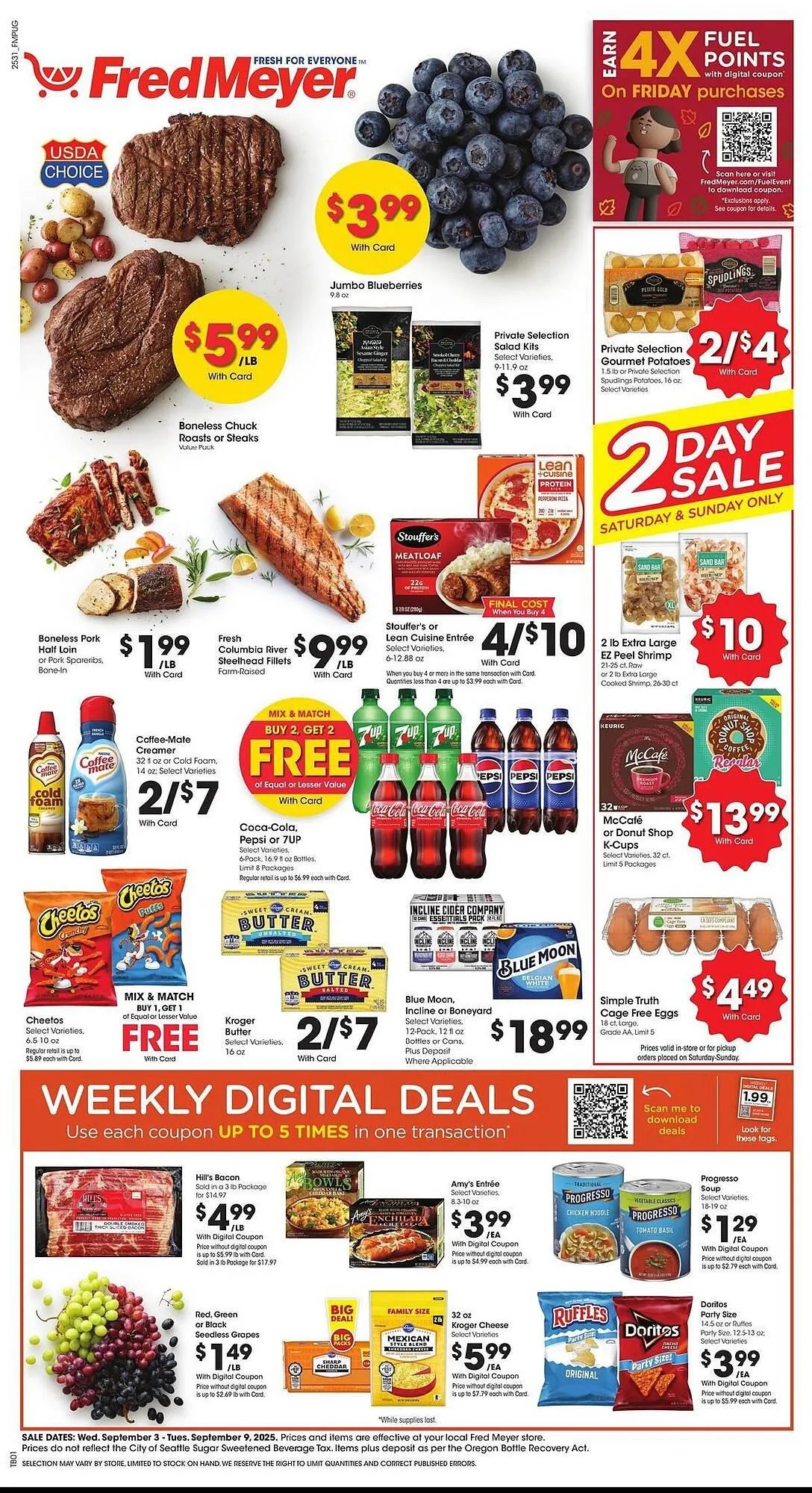 Weekly ad Fred Meyer weekly ad from September 3 to September 9 2025 - Page 1