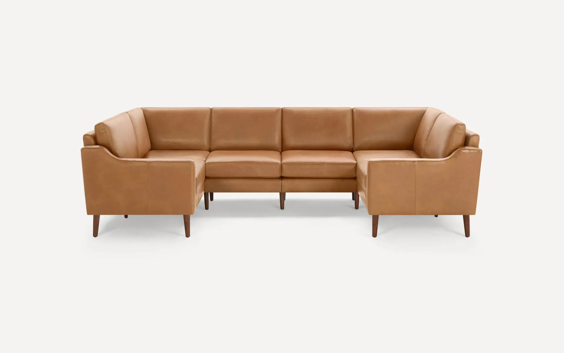 Slope Nomad Leather 6-Seat U Sectional