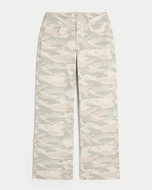 Curvy Low-rise Y2K Camo Baggy Jeans