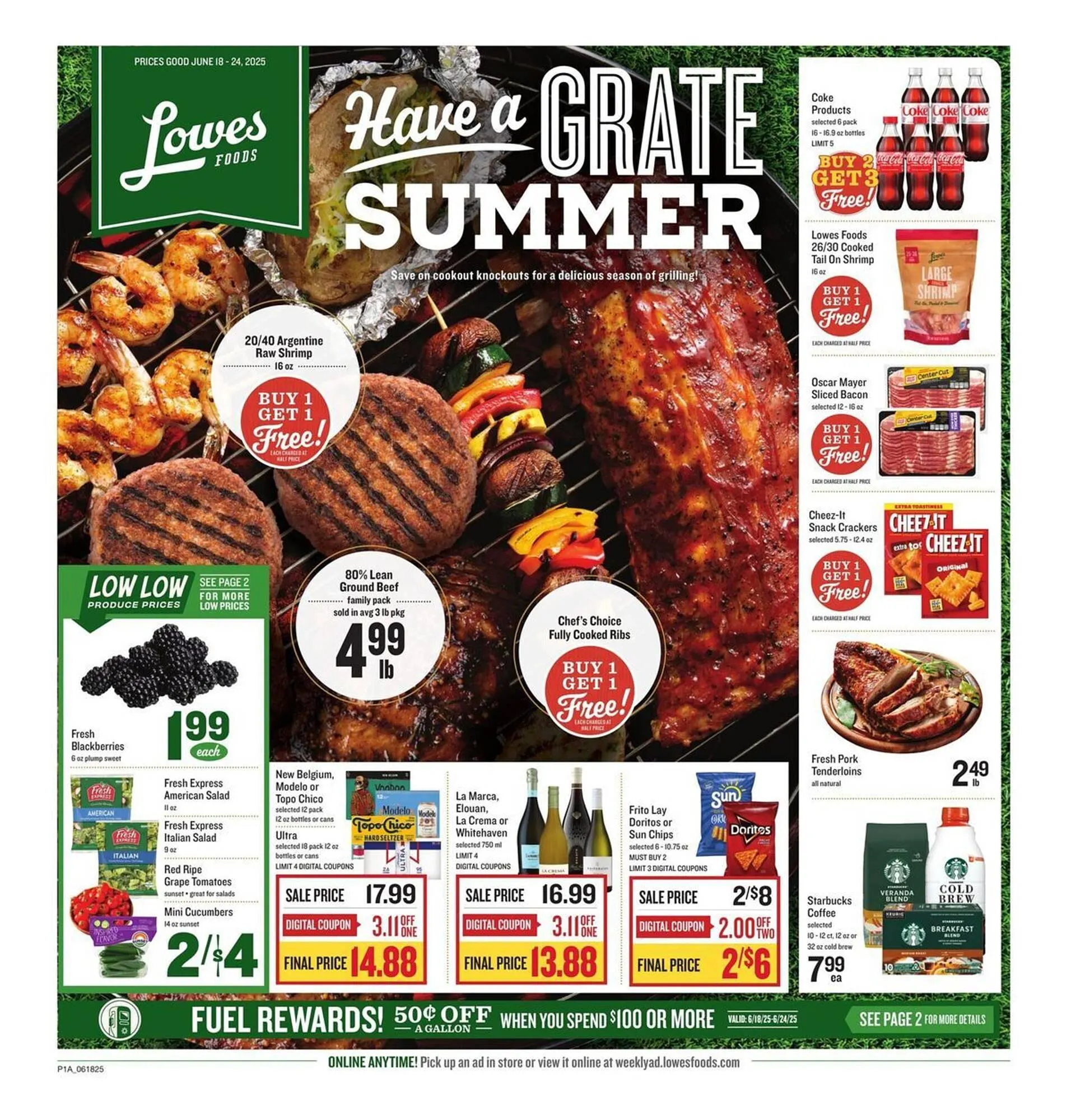 Weekly ad Lowes Foods Weekly Ad from June 18 to June 24 2025 - Page 1