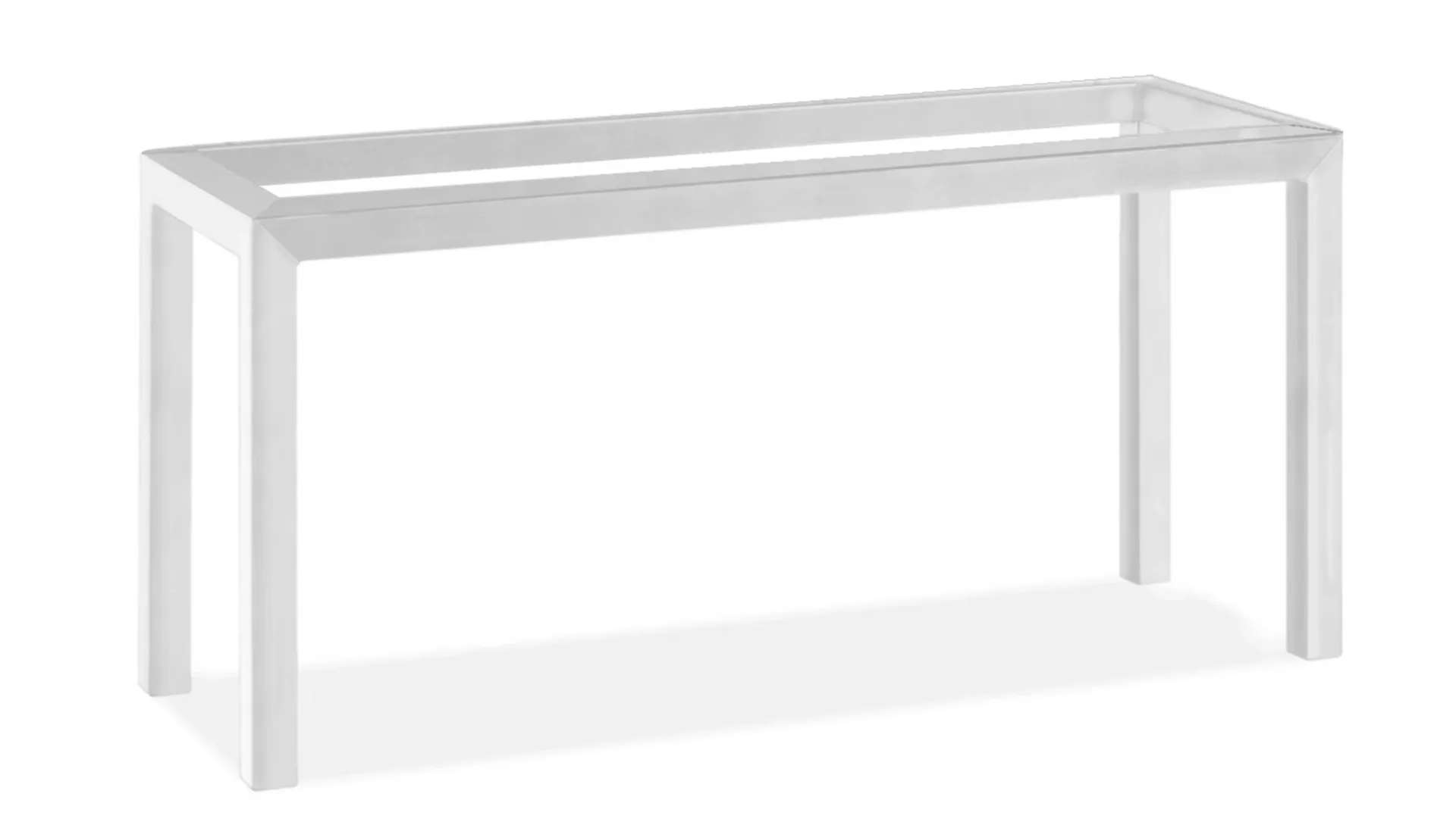 Parsons Base for 60w 18d 28h Indoor Table with Stainless Steel 2" Legs