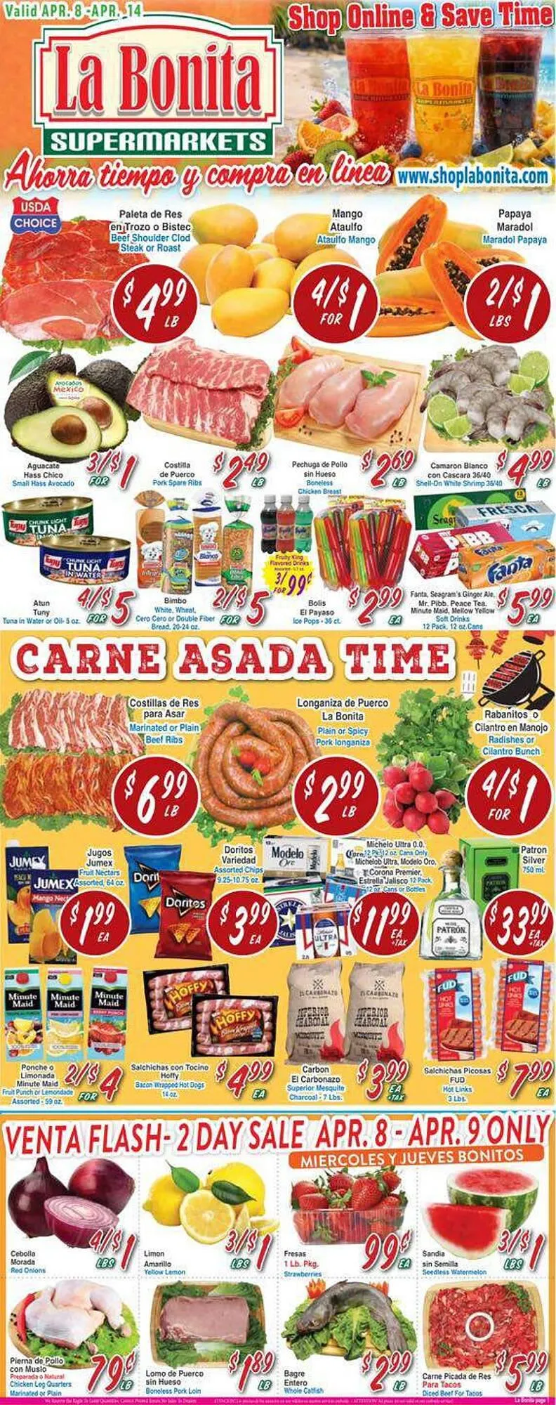 Weekly ad La Bonita Supermarkets weekly ad from April 8 to April 14 2026 - Page 1