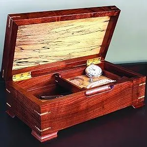 WOODCRAFT Project Paper Plan to Build Keepsake/Jewelry Box - Material Not Included