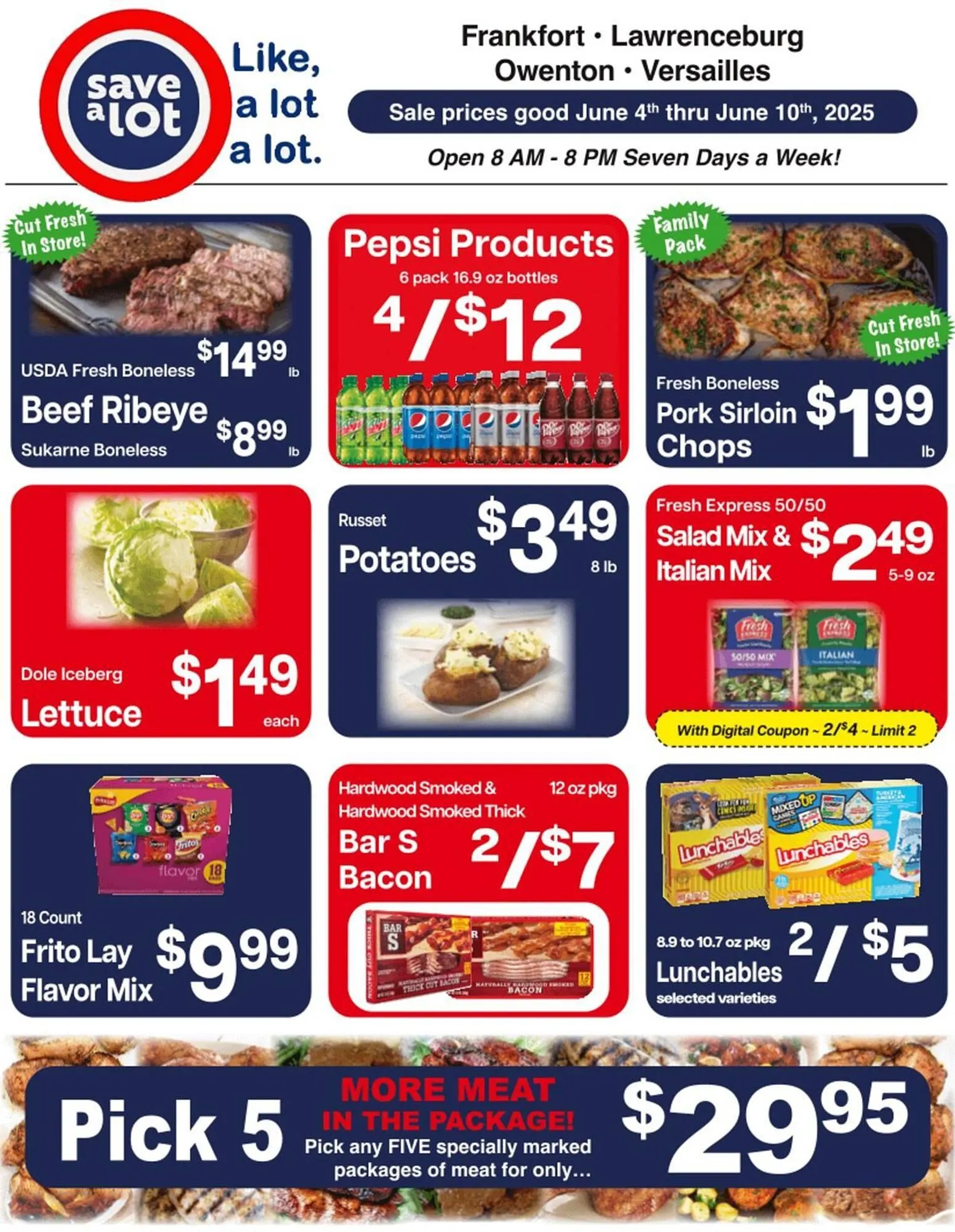 Weekly ad Save a Lot Weekly Ad from June 4 to June 10 2025 - Page 1