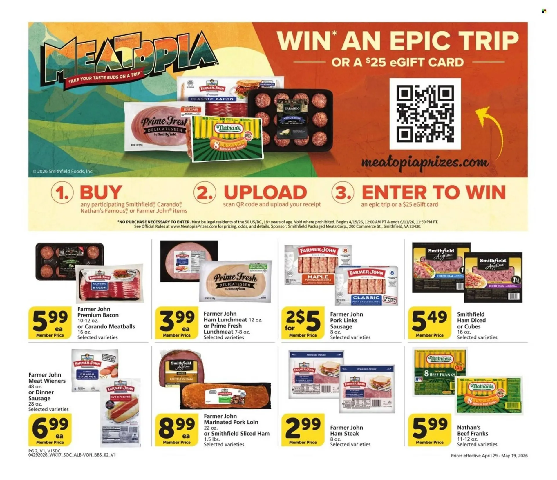 Weekly promotion Albertsons weekly ad spanning from April 29 to May 19 2026 - Page 2 for Catalogue 365