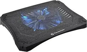 Thermaltake Massive V20 Steel Mesh Panel Single 200mm Blue LED Fan Adjustable Speed Control 10"-17" Laptop Notebook Cooling Pad CL-N004-PL20BL-A