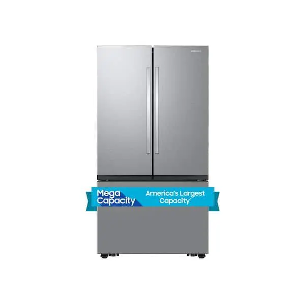 32 cu. ft. Mega Capacity 3-Door French Door Refrigerator with Dual Auto Ice Maker in Stainless Steel