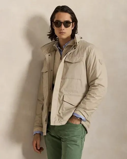 Abottson Gabardine Hooded Field Jacket