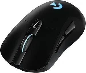 Logitech G703 Lightspeed Pro-Grade Wireless Gaming Mouse, 16,000 DPI, RGB, Adjustable Weights, 6 Programmable Buttons, On-Board Memory, Long Battery Life, PC/Mac - Black (German Packaging)