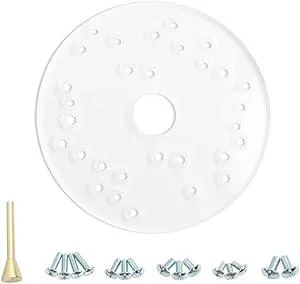 O'SKOOL 6-1/2" Router Acrylic Universal Base Plate. Acrylic Sub Base Predrilled Holes Fits Router Porter-Cable, Ryobi, Bosch, Makita, Hitachi, Dewalt,Milwaukee,Sears,Skil