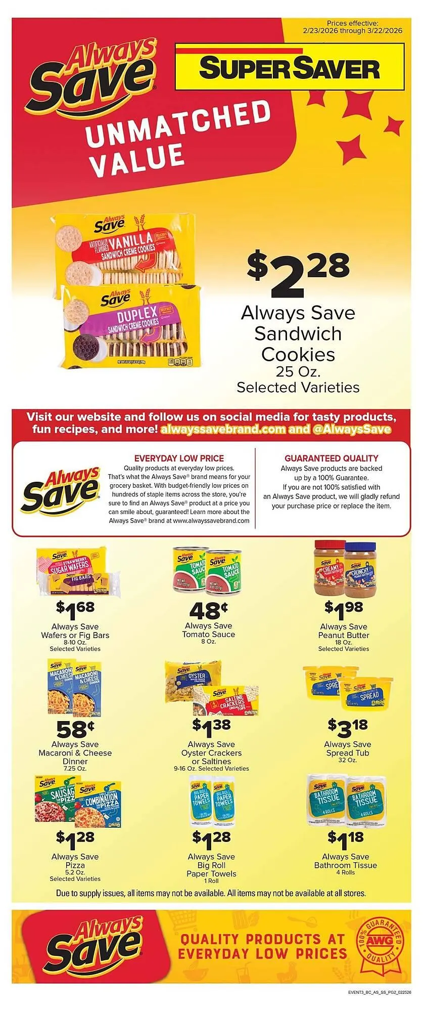 Weekly ad Super Saver weekly ad from February 23 to March 22 2026 - Page 2