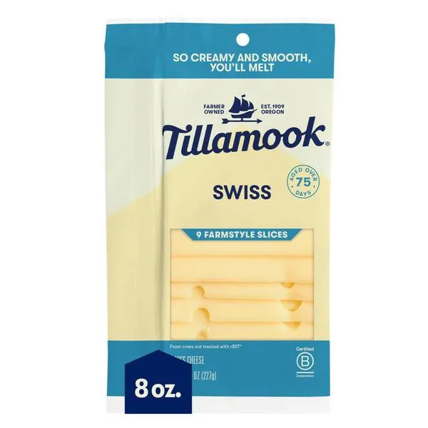 Tillamook Farmstyle Swiss Cheese Slices