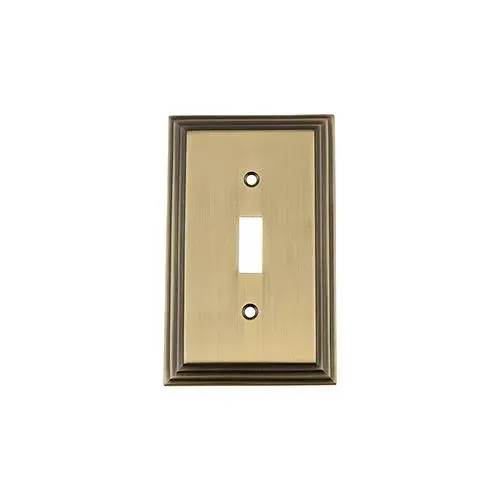 Nostalgic Warehouse Deco Single Toggle Switch Plate