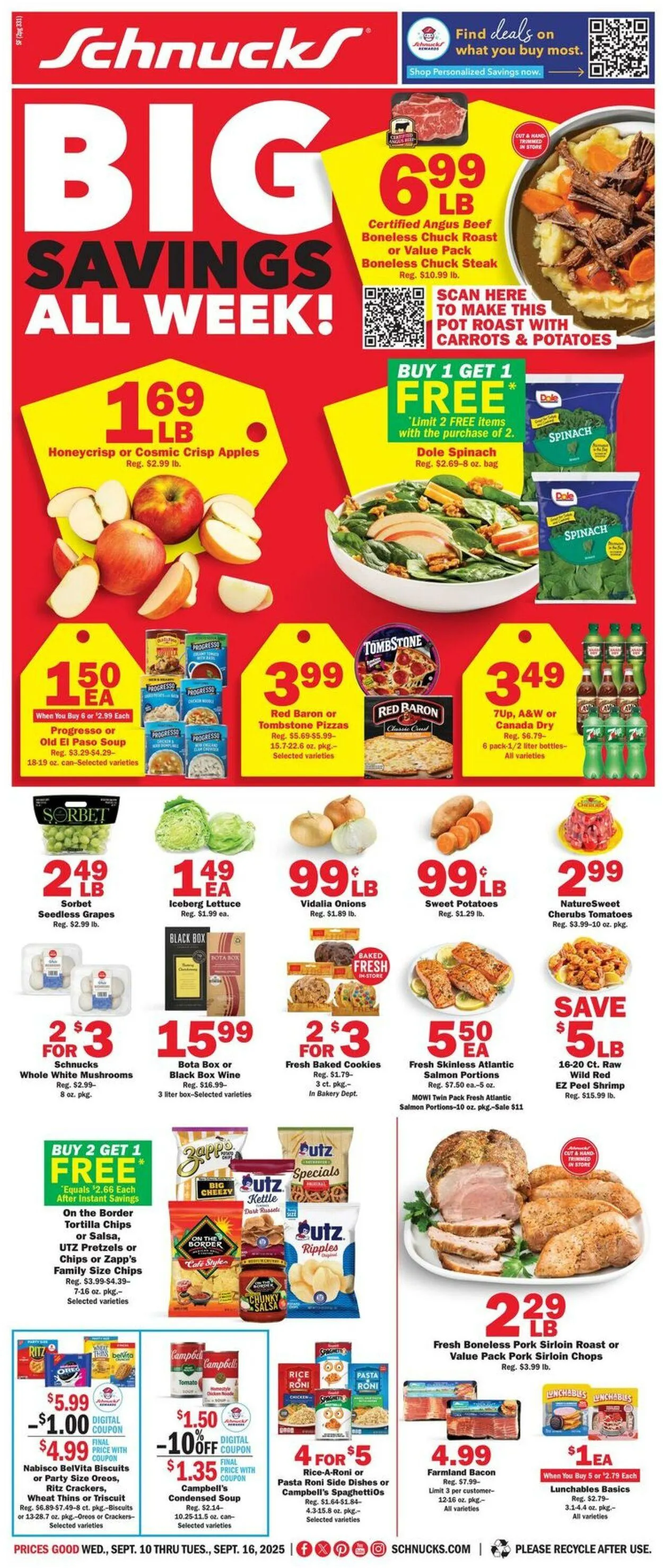 Weekly ad Schnucks Current weekly ad from September 10 to September 16 2025 - Page 1