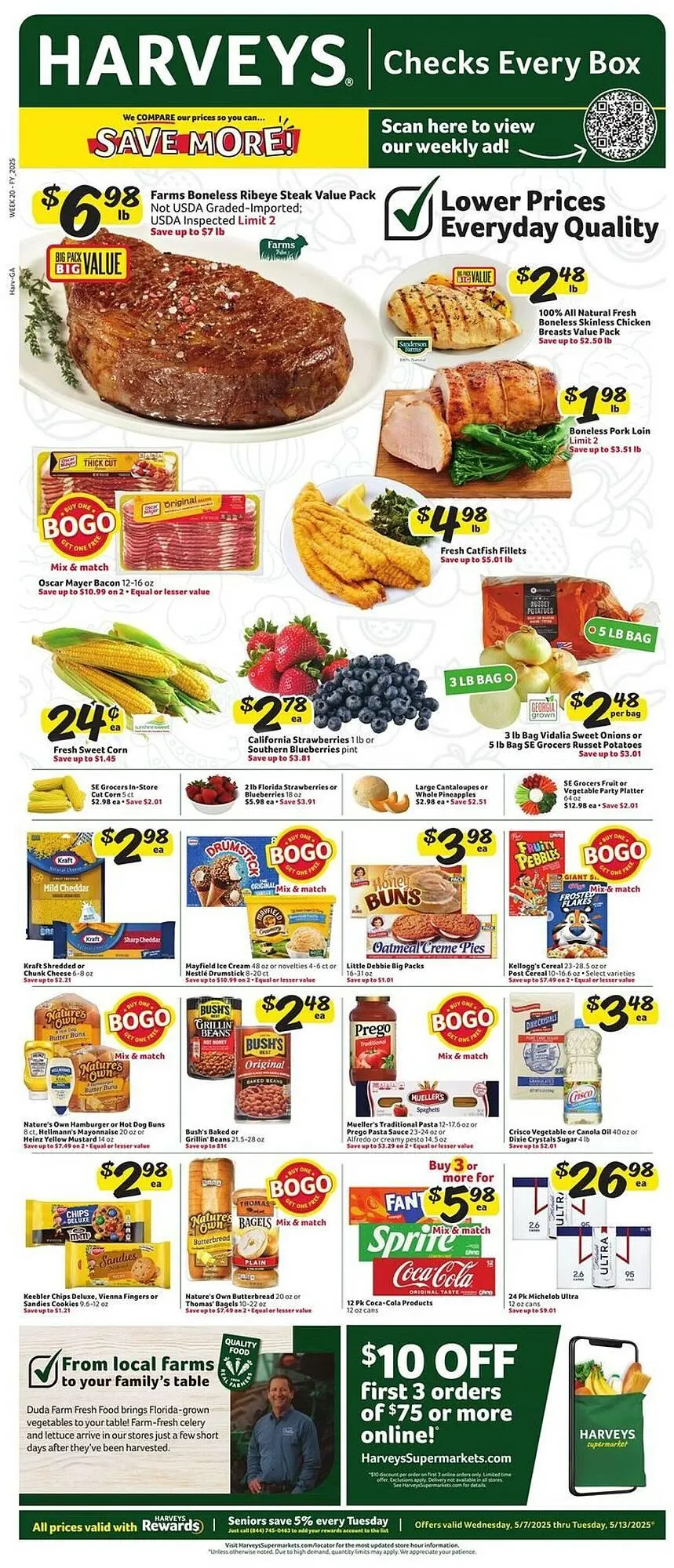 Weekly ad Harveys Supermarkets Weekly Ad from May 7 to May 13 2025 - Page 1