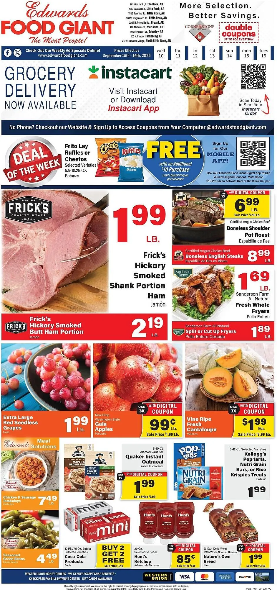 Weekly ad Edwards Food Giant weekly ad from September 10 to September 16 2025 - Page 1