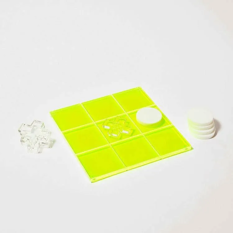 Lucite Tic Tac Toe Limited Edition Neon
